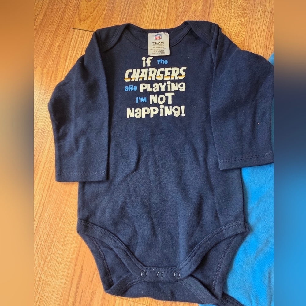San Diego Chargers Baby Set 0-3M, 3-6M, 6-12M, 18M Bodysuit Football LA Chargers - Picture 5 of 5